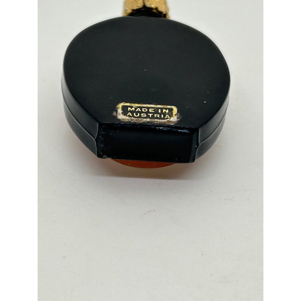 Vintage Three Graces Cameo Perfume Bottle Resin Black Glass Made in Austria READ - Picture 16 of 16